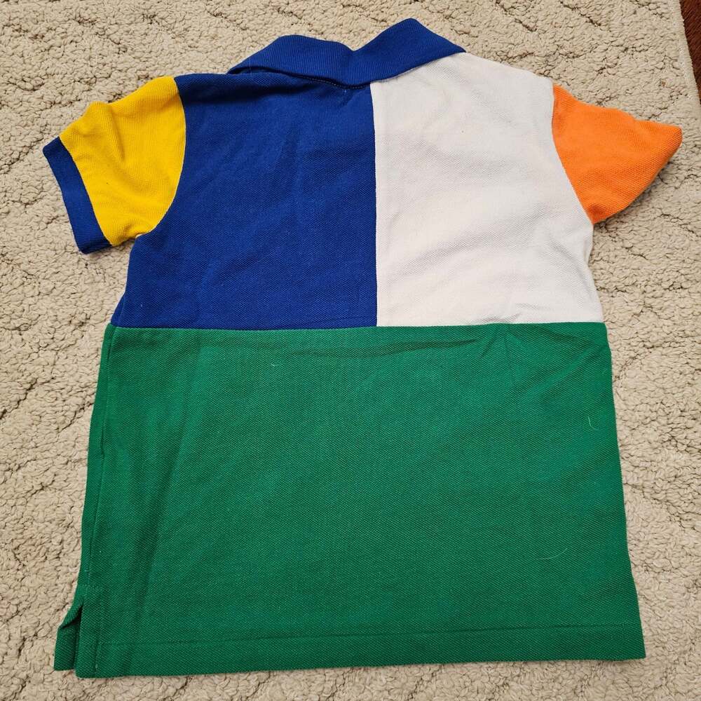 Polo Ralph Lauren Boys 3T Colorblock Big Pony Polo Shirt - Picture 3 of 6
